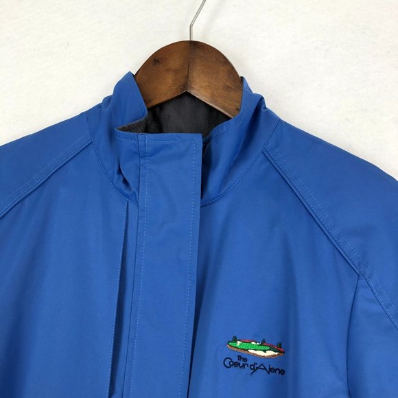 Cutter & Buck Women's Small Blue Grey The Coeur d'Alene Full Zip Golf Jacket - Picture 2 of 14